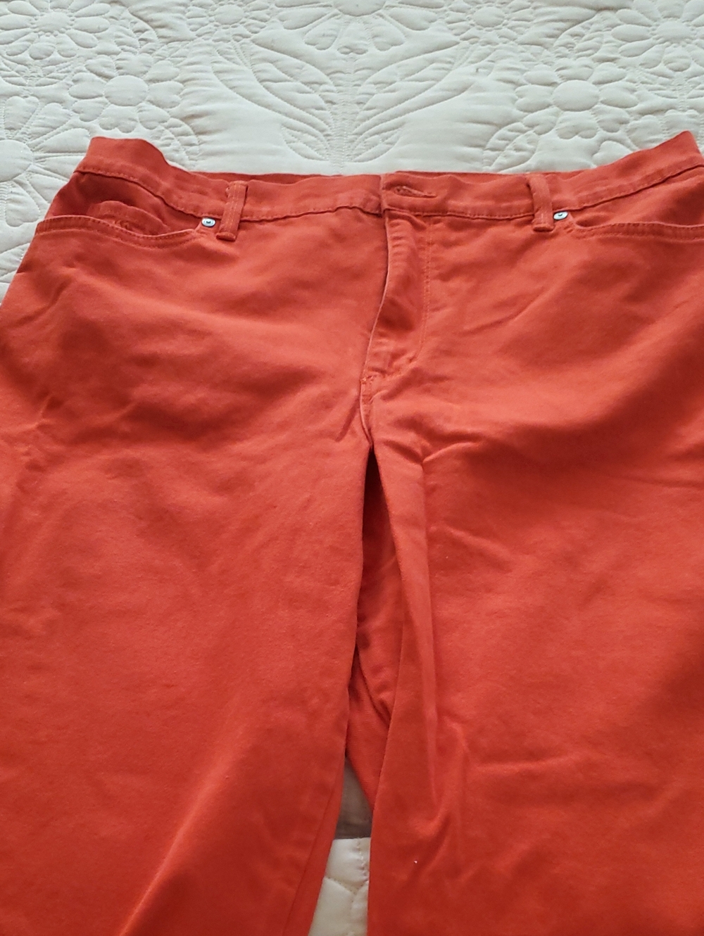 Womens  Orange  Pants